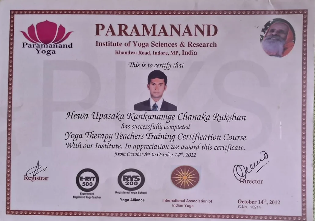 Chanaka Rukshan certificate 2